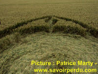 Avebury Stone Circle, Wiltshire crop circle, aerial photo 84